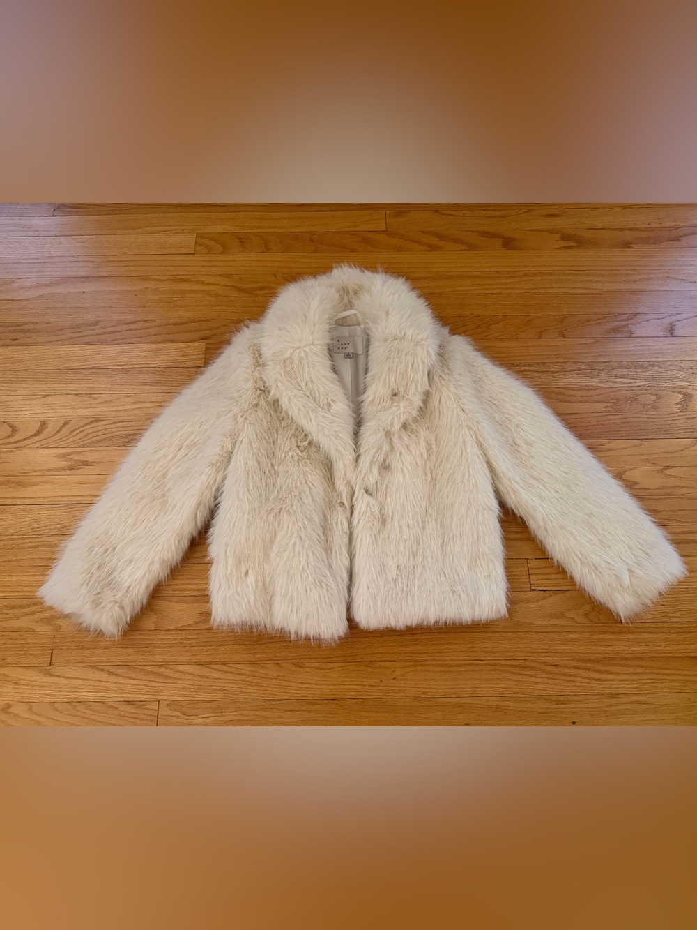 Faux Fur Cream Jacket